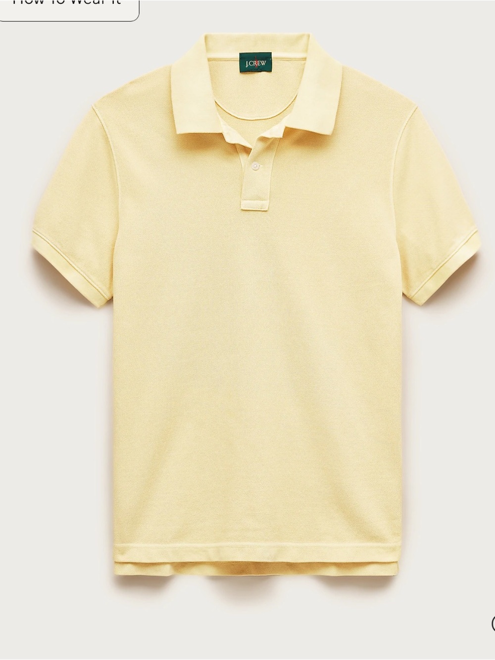 J. Crew Washed piqué polo shirt - never worn
